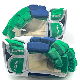 Bauer Supreme Mach - Gant NHL Pro Stock d'occasion - Michael Bunting (bleu/vert/blanc)